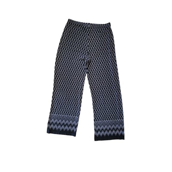 Chico's Travelers Slinky Wide Leg Pull-On Printed Office Career Pants Size‎ S - Picture 3 of 3